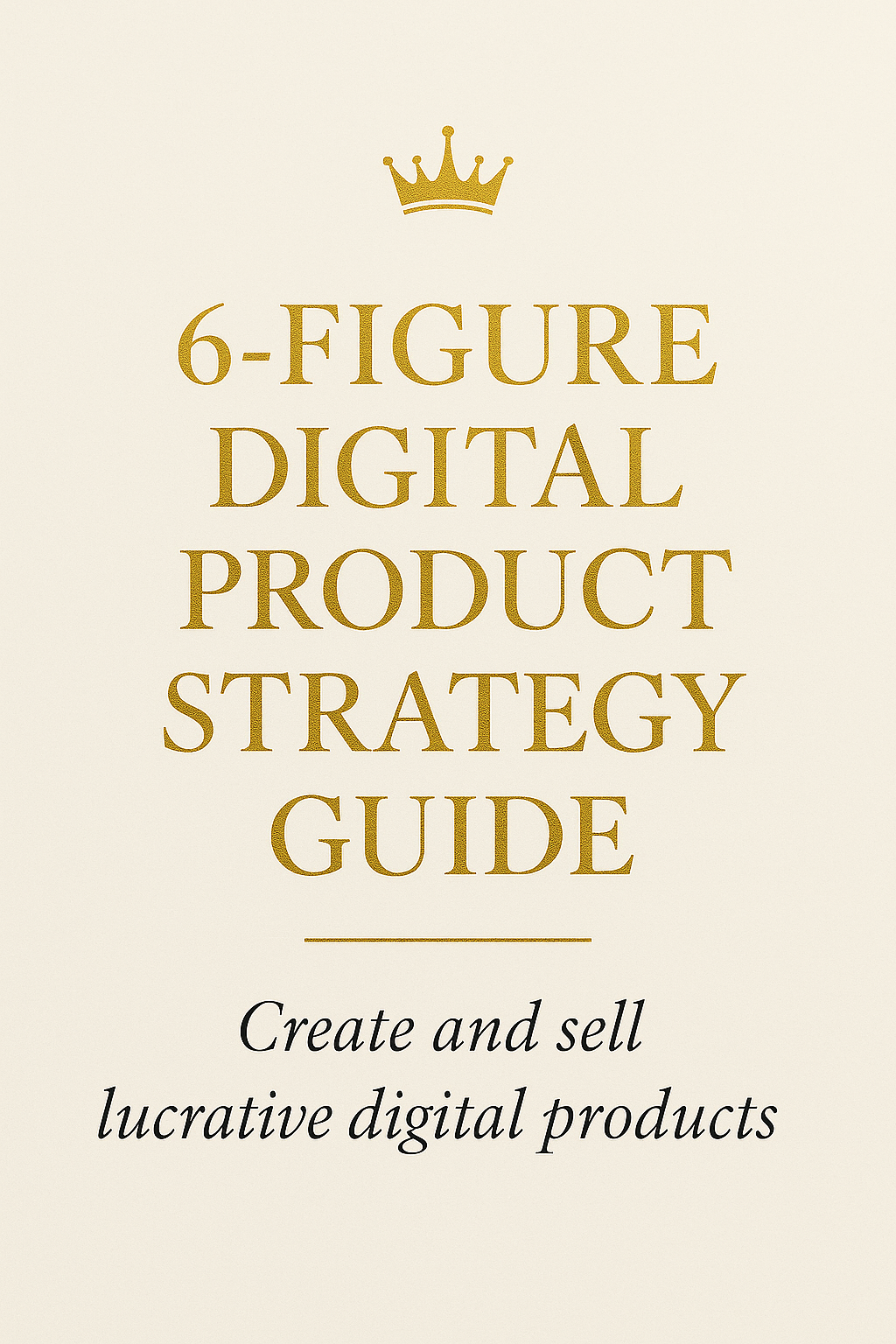 6-Figure Digital Product Strategy: Create and sell lucrative digital products