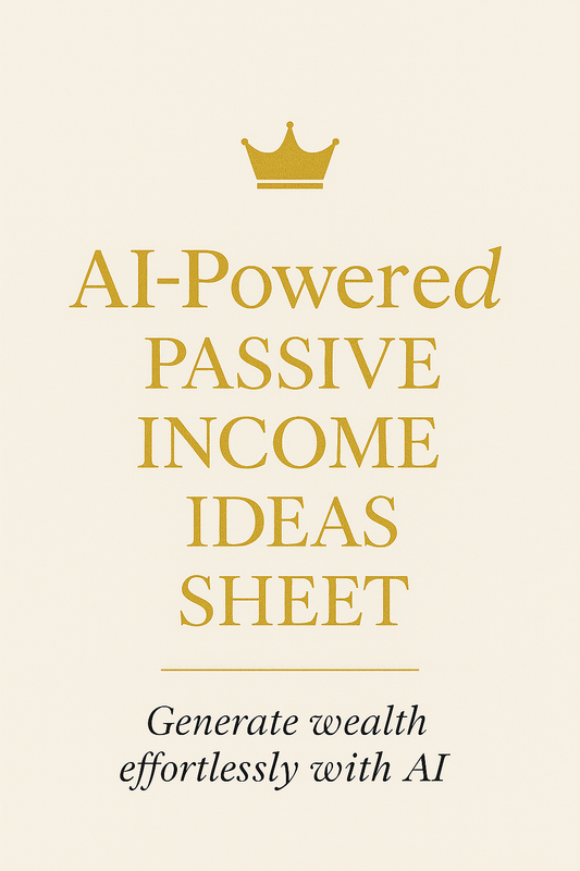 AI-Powered Passive Income Ideas: Generate wealth effortlessly with AI